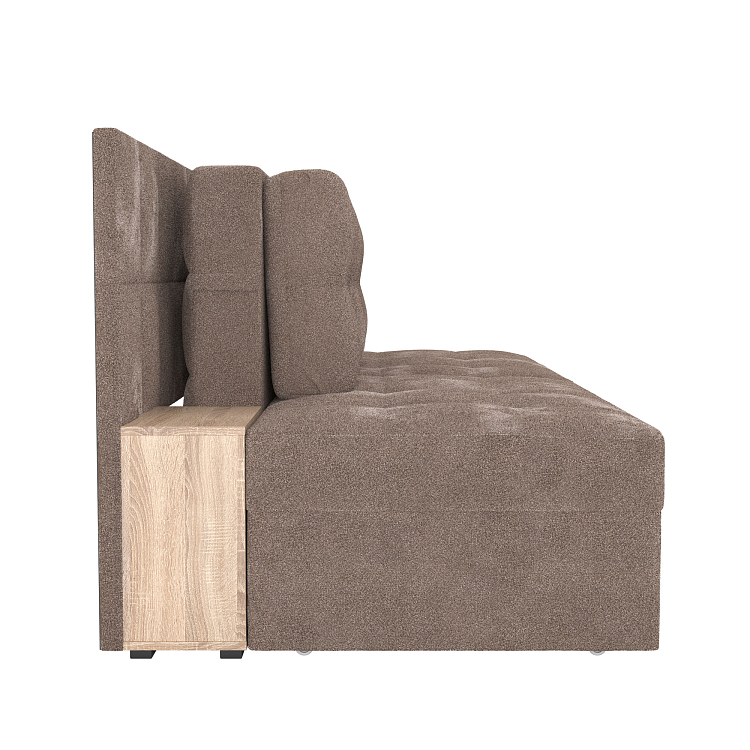 Даллас М / диван - кровать велюр джоя 014 кофе/ЛДСП дуб сонома новая упаковка